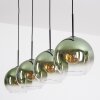 Koyoto Hanglamp, Kogellampje, Hanglamp Groen, Duidelijk, 4-lichts