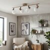 Lumox Plafondlamp, Plafondspot Beige, Zwart, 4-lichts