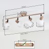 Lumox Plafondlamp, Plafondspot Beige, Zwart, 4-lichts