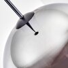 Ripoll Hanglamp, Kogellampje, Hanglamp Chroom, Rookkleurig, 1-licht