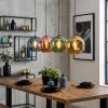 Ripoll Hanglamp, Kogellampje, Hanglamp Blauw, Goud, Groen, Koperkleurig, 4-lichts