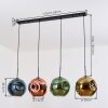 Ripoll Hanglamp, Kogellampje, Hanglamp Blauw, Goud, Groen, Koperkleurig, 4-lichts