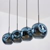 Ripoll Hanglamp, Kogellampje, Hanglamp Blauw, 4-lichts
