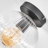 Koyoto Plafondlamp, Kogellampje 20 cm Duidelijk, 1-licht