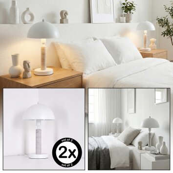 Golam Tafellamp Wit, 1-licht