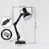 Nurmasuando Bureaulamp, Tafellamp LED Zwart, 1-licht