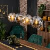 Ripoll Hanglamp, Kogellampje, Hanglamp Amber, Rookkleurig, 4-lichts
