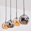 Ripoll Hanglamp, Kogellampje, Hanglamp Amber, Rookkleurig, 4-lichts