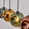 Ripoll Hanglamp, Kogellampje, Hanglamp Blauw, Goud, Groen, Koperkleurig, 4-lichts