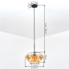 Mertola Hanglamp, Hanglamp Amber, 1-licht