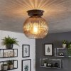 Koyoto Plafondlamp, Kogellampje 20 cm Duidelijk, Rookkleurig, 1-licht