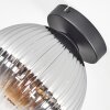 Koyoto Plafondlamp, Kogellampje 20 cm Duidelijk, Rookkleurig, 1-licht