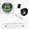 Koyoto Plafondlamp, Kogellampje 25 cm Groen, 1-licht