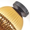 Koyoto Plafondlamp, Kogellampje 20 cm Goud, 1-licht