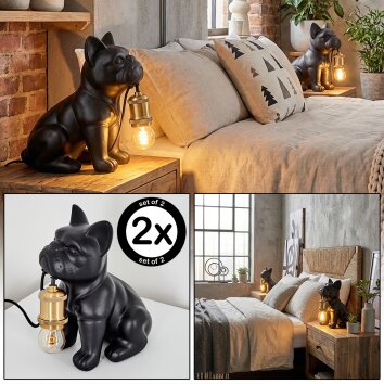 Harol Tafellamp Zwart, 1-licht