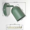 Horen Wandlamp, Wandspot Groen, 1-licht