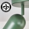 Horen Plafondlamp, Plafondspot Groen, 3-lichts