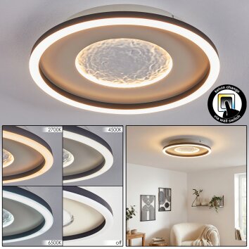 Gorim Plafondlamp LED Grijs, Zwart, 1-licht