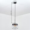 Mertola Hanglamp, Hanglamp Duidelijk, Rookkleurig, 1-licht