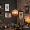 Ripoll Hanglamp, Kogellampje, Hanglamp Koperkleurig, 1-licht