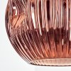 Ripoll Hanglamp, Kogellampje, Hanglamp Koperkleurig, 1-licht