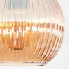 Koyoto Plafondlamp, Kogellampje 20 cm Amber, 1-licht