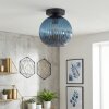 Koyoto Plafondlamp, Kogellampje 20 cm Blauw, 1-licht