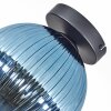 Koyoto Plafondlamp, Kogellampje 20 cm Blauw, 1-licht