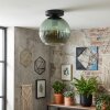Koyoto Plafondlamp, Kogellampje 20 cm Groen, 1-licht