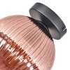 Koyoto Plafondlamp, Kogellampje Koperkleurig, 1-licht