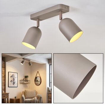 Horen Plafondlamp, Plafondspot Zandkleurig, 2-lichts