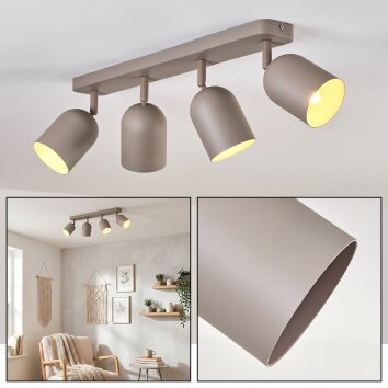 Horen Plafondlamp, Plafondspot Zandkleurig, 4-lichts