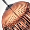 Ripoll Hanglamp, Kogellampje, Hanglamp Duidelijk, Koperkleurig, 1-licht