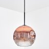 Ripoll Hanglamp, Kogellampje, Hanglamp Duidelijk, Koperkleurig, 1-licht