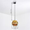 Ripoll Hanglamp, Kogellampje, Hanglamp Goud, 1-licht