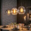 Koyoto Hanglamp, Kogellampje, Hanglamp Amber, Duidelijk, Rookkleurig, 3-lichts