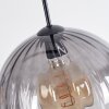 Koyoto Hanglamp, Kogellampje, Hanglamp Amber, Duidelijk, Rookkleurig, 3-lichts