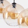 Koyoto Hanglamp, Kogellampje, Hanglamp Amber, Duidelijk, 3-lichts