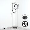 Firon Staande lamp LED Zwart, 2-lichts