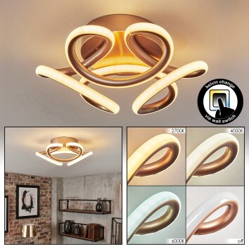 Jaren Plafondlamp LED Champagne, 1-licht