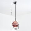 Ripoll Hanglamp, Kogellampje, Hanglamp Koperkleurig, 1-licht
