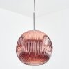 Ripoll Hanglamp, Kogellampje, Hanglamp Koperkleurig, 1-licht