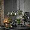 Koyoto Hanglamp, Kogellampje, Hanglamp Groen, 3-lichts