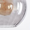 Koyoto Hanglamp, Kogellampje, Hanglamp Rookkleurig, 3-lichts