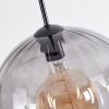 Koyoto Hanglamp, Kogellampje, Hanglamp Rookkleurig, 3-lichts