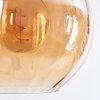 Koyoto Hanglamp, Kogellampje, Hanglamp Amber, Rookkleurig, 3-lichts