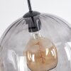 Koyoto Hanglamp, Kogellampje, Hanglamp Amber, Rookkleurig, 3-lichts