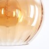 Koyoto Hanglamp, Kogellampje, Hanglamp Amber, 3-lichts