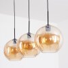Koyoto Hanglamp, Kogellampje, Hanglamp Amber, 3-lichts