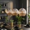 Koyoto Hanglamp, Kogellampje, Hanglamp Amber, 3-lichts